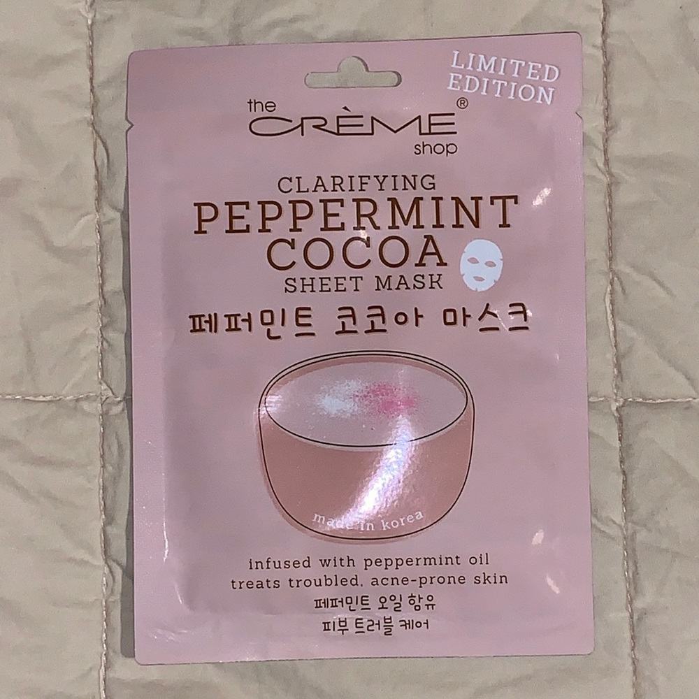Clarifying Peppermint Cocoa Sheet Mask